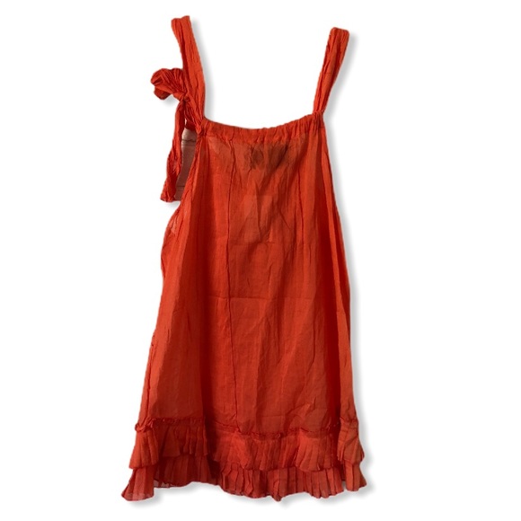 Orange Light Weight Tunic Tank Womens S - Picture 2 of 5